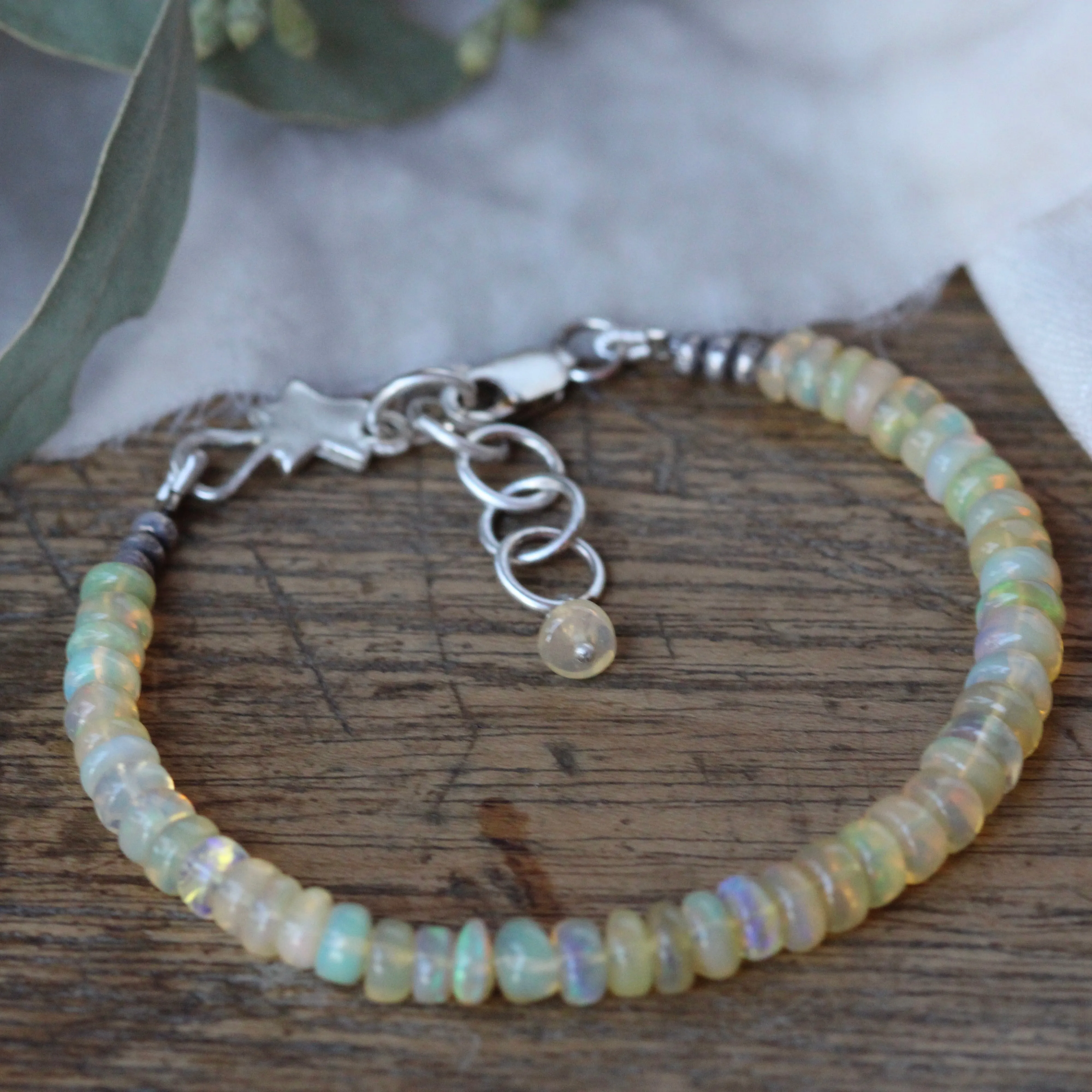 Opal gemstone bracelet