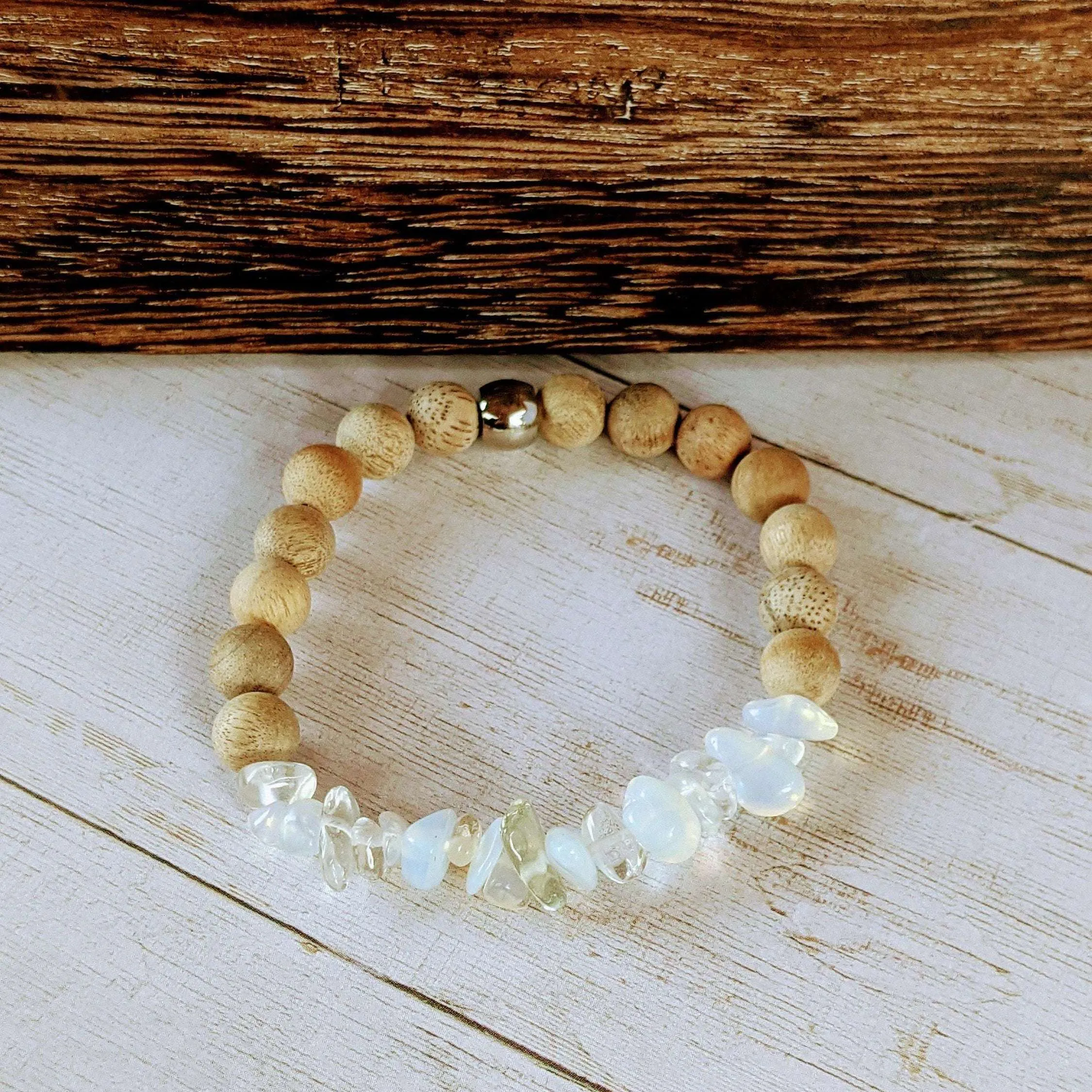 Opal Gemstone Chip Diffuser Bracelet- Creativity Bracelet