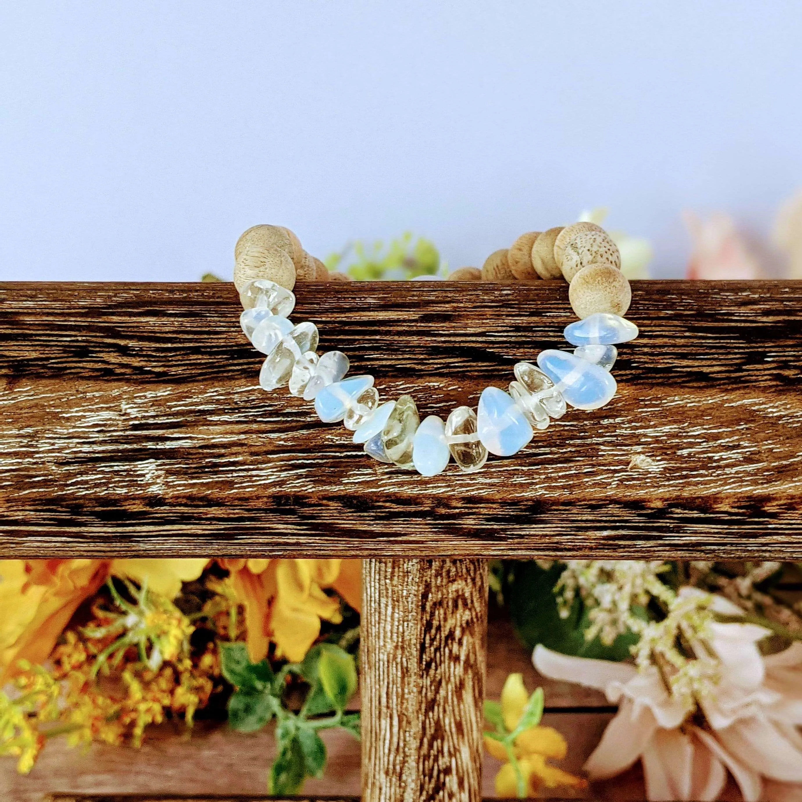 Opal Gemstone Chip Diffuser Bracelet- Creativity Bracelet