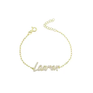 Personalized CZ Name Bracelet