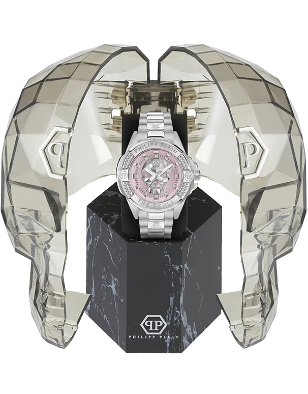 Philipp Plein - Quartz Skull Pink Dial 41mm Watch - PWNAA1423 - 788089