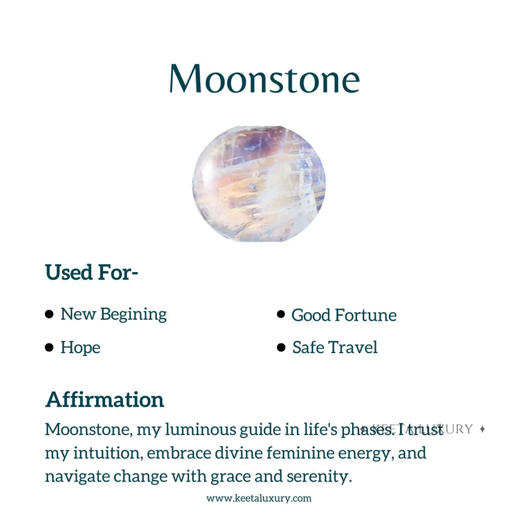 Planet - Moonstone Earrings