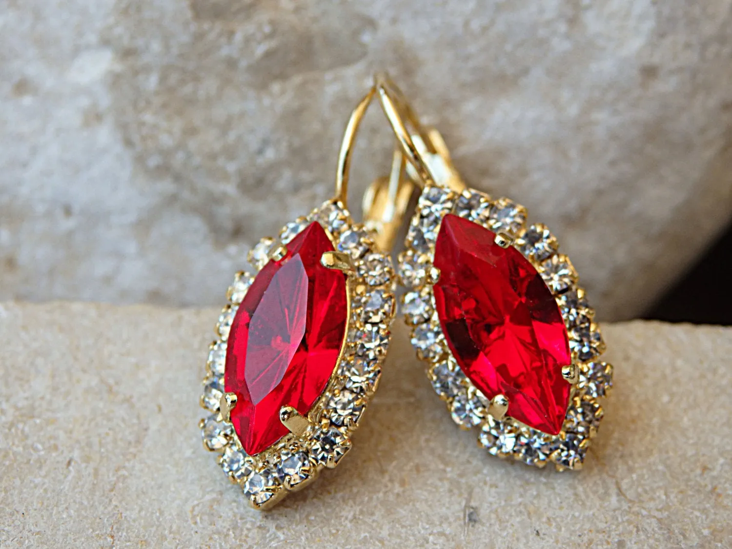 Red  BRIDESMAID Earrings