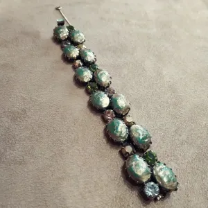 Regency Vintage bracelet in Green with double width