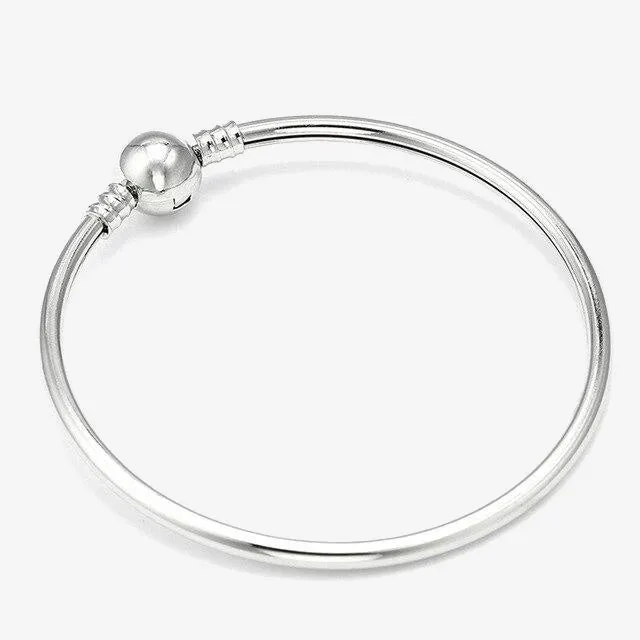 Silver Plated Snake Chain Link Bracelet Fit European