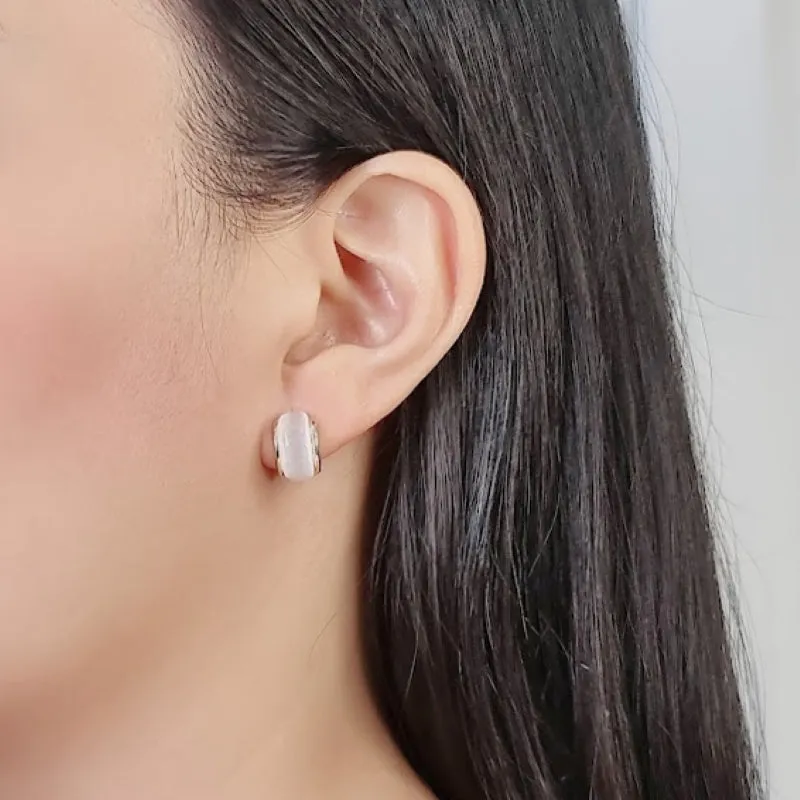 Simulated Moonstone Earrings