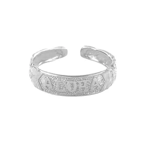 Sterling Silver Toe Ring Aloha