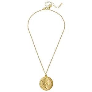 Susan Shaw - Queen Elizabeth Coin Dainty Necklace