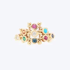 The Rainbow Gems Diadem Ring