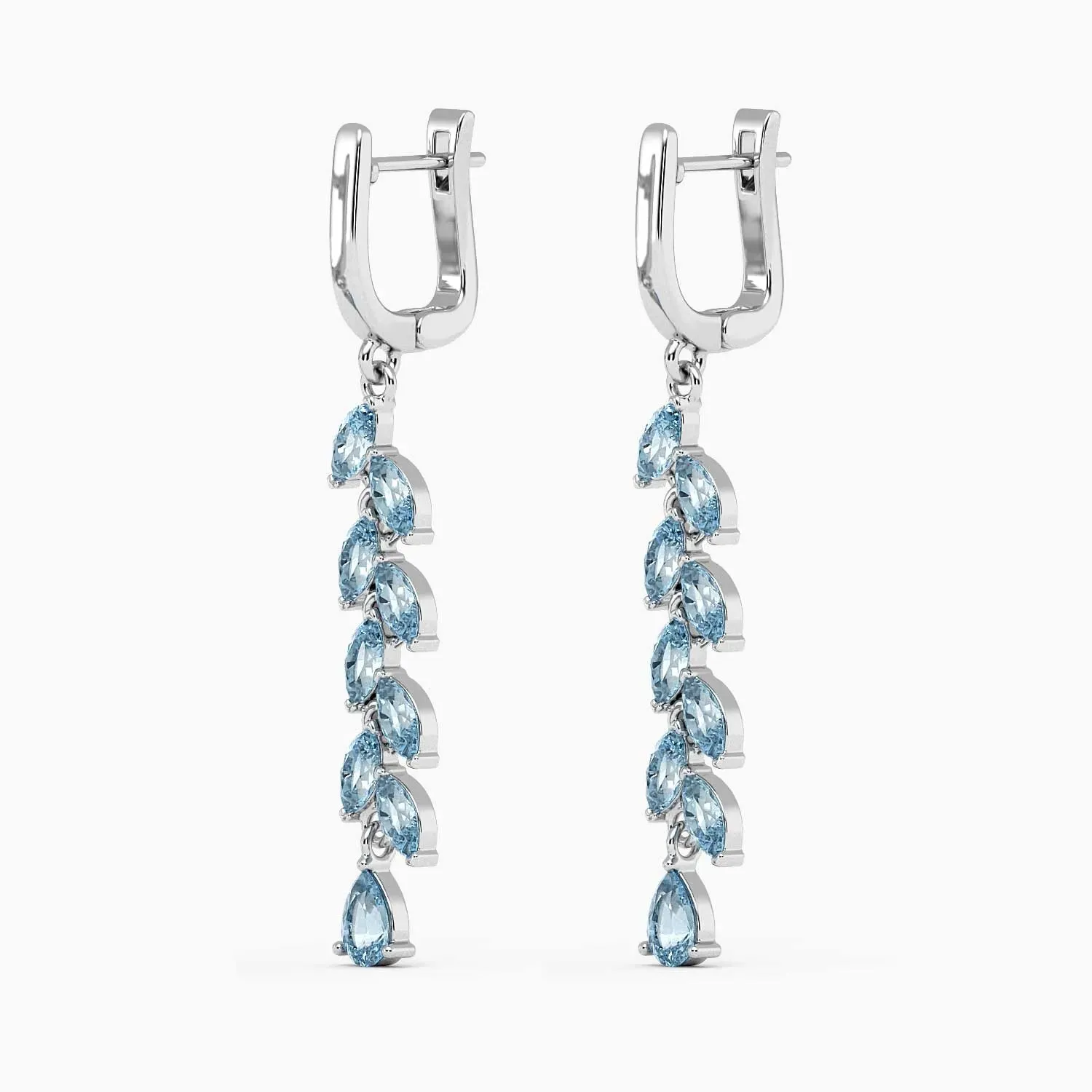 Topaz Drop Earrings in Sterling Silver | Irosk Australia ®