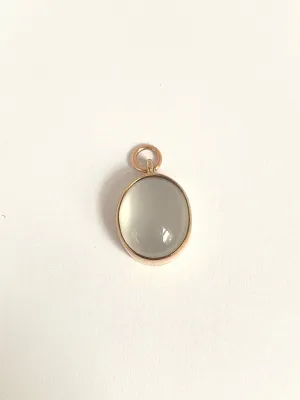 Vintage, 9ct Rose Gold Bezel Set Moonstone Pendant