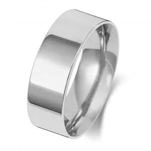 Wedding Band 9K Flat Court 7mm-1.5 Wedding  Ring W127WM