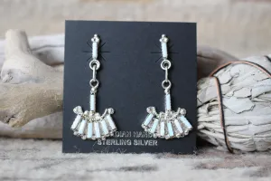 White Opal Fringe Earrings